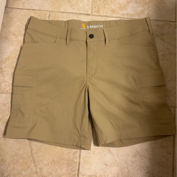 Carhartt Pants - New Without Tags Women’s Carhartt Tan Straight Fit Cargo Shorts